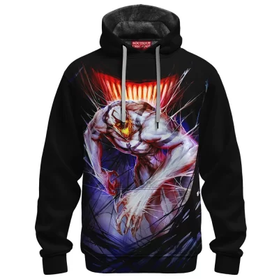 White Venom Fleece Hoodie, Lurking Darkness Fleece Hoodie, Marvel Comics Fleece Hoodie