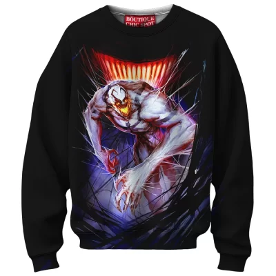 White Venom Sweatshirt, Lurking Darkness Sweatshirt, Marvel Comics Sweatshirt