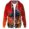 Spider-Man 2099 Zip Hoodie, Red Shadow Zip Hoodie, Marvel Comics Zip Hoodie