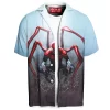 Iron Spider Hawaiian Shirt, Hunter Mode Hawaiian Shirt, Marvel Comics Hawaiian Shirt
