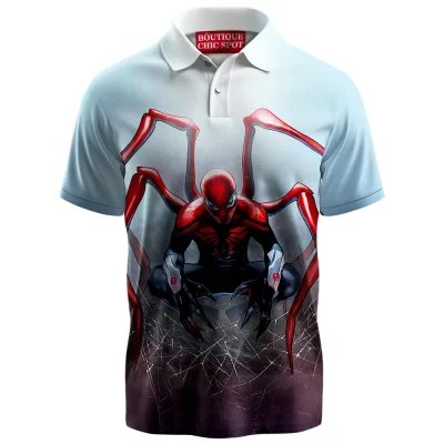 Iron Spider Polo Shirt, Hunter Mode Polo Shirt, Marvel Comics Polo Shirt