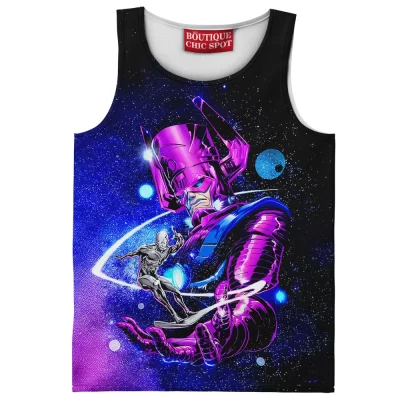 Galactus vs Silver Surfer Tank Top,  Tank Top, Marvel Comics Tank Top