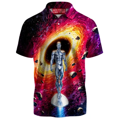 Silver Surfer Polo Shirt,  Polo Shirt, Marvel Comics Polo Shirt
