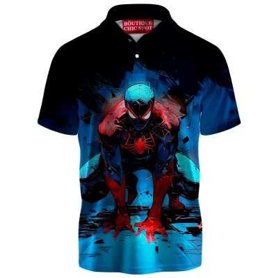 Spider-Man Polo Shirt, Code Red Polo Shirt, Marvel Comics Polo Shirt