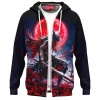 Blood Moon Knight Zip Hoodie, Rise from the Abyss Zip Hoodie, Game Zip Hoodie