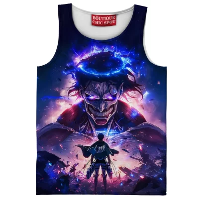 Eren Yeager Tank Top, Rise of the Titan King Tank Top, Anime Tank Top
