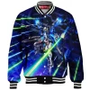 Gundam Strike Baseball Jacket, Cosmic Blades Baseball Jacket, Anime Baseball Jacket
