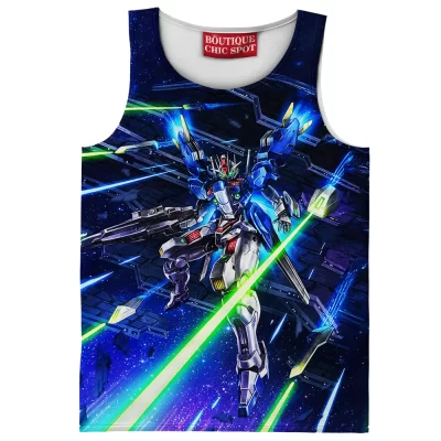 Gundam Strike Tank Top, Cosmic Blades Tank Top, Anime Tank Top