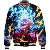 Monkey D. Luffy Baseball Jacket, One Piece Awakening Baseball Jacket, Anime Baseball Jacket