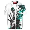 Roronoa Zoro Hawaiian Shirt, One Piece Demon Swordsman Hawaiian Shirt, Anime Hawaiian Shirt