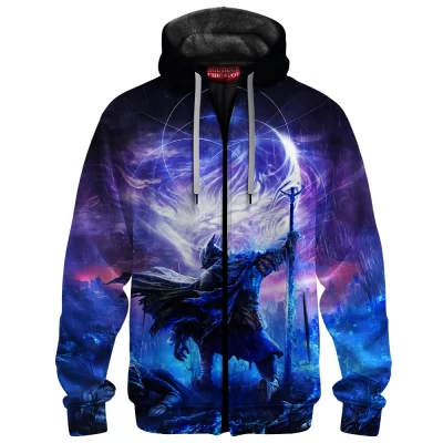 The Arcane Knight Zip Fleece Hoodie, Last Stand of the Fallen Star Zip Fleece Hoodie, Game Zip Fleece Hoodie