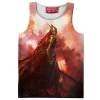 Golden Wrath Tank Top, Rise of the Flame Queen Tank Top, Game Tank Top