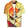 Infernape Pokemon Hawaiian Shirt, Solar Blaze Ascension Hawaiian Shirt, Anime Hawaiian Shirt