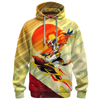 Infernape Pokemon Hoodie, Solar Blaze Ascension Hoodie, Anime Hoodie