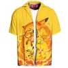 Pikachu Evolution Line Hawaiian Shirt, The Rise of the Thunder Trio Hawaiian Shirt, Anime Hawaiian Shirt