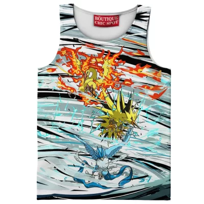 Pokemon Legends Tank Top, Rise of the Elemental Storm Tank Top, Anime Tank Top