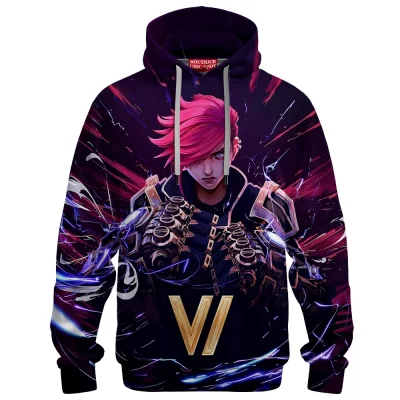 VI Hoodie, Hextech Punch of League of Legends Hoodie, Game Hoodie