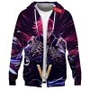 VI Zip Hoodie, Hextech Punch of League of Legends Zip Hoodie, Game Zip Hoodie