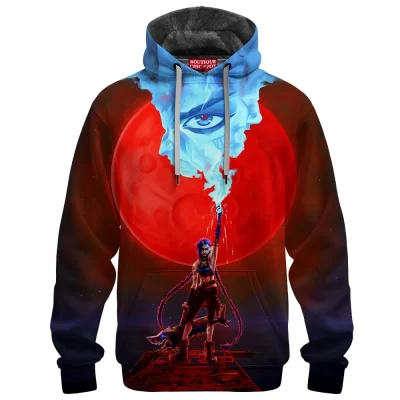 Jinx Fleece Hoodie, Explosive Personality of League of Legends Fleece Hoodie, Game Fleece Hoodie