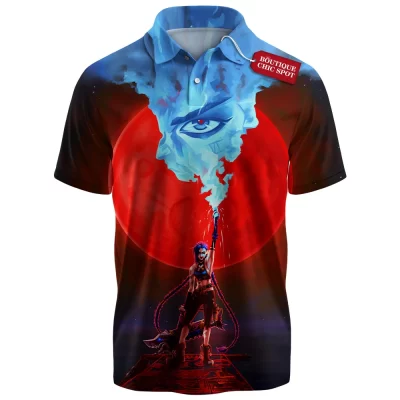 Jinx Polo Shirt, Explosive Personality of League of Legends Polo Shirt, Game Polo Shirt