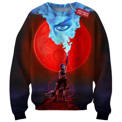 Jinx Sweatshirt, Explosive Personality of League of Legends Sweatshirt, Game Sweatshirt