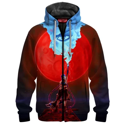 Jinx Zip Fleece Hoodie, Explosive Personality of League of Legends Zip Fleece Hoodie, Game Zip Fleece Hoodie