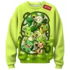 Grass Starters Sweatshirt, Pokemon Generation Green Sweatshirt, Anime Sweatshirt