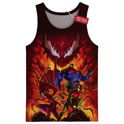 Carnage Family Tank Top, Extreme Symbiotes Collection Tank Top, Marvel Comics Tank Top