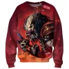 Predator Skull Hunt  Sweatshirt, Galactic Hunter Legacy Sweatshirt, Sci Fi Sweatshirt