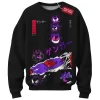 Gengar Pokemon Sweatshirt, Laughing in the Dark Sweatshirt, Anime Sweatshirt