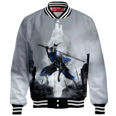 Artorias the Abysswalker Baseball Jacket, Warrior Who Faced the Abyss Alone Baseball Jacket, Game Baseball Jacket