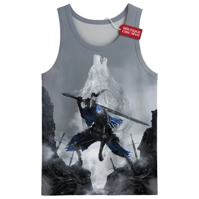 Artorias the Abysswalker Tank Top, Warrior Who Faced the Abyss Alone Tank Top, Game Tank Top