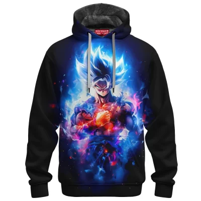 Son Goku-Dragon Ball Fleece Hoodie, Legendary Saiyan Warrior Fleece Hoodie, Anime Fleece Hoodie