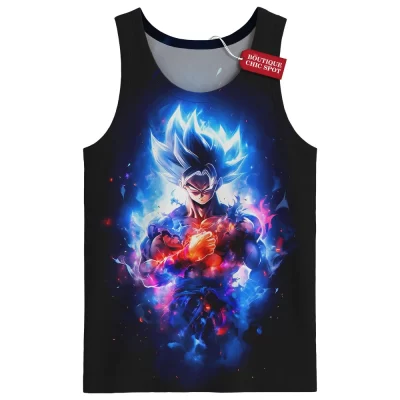 Son Goku-Dragon Ball Tank Top, Legendary Saiyan Warrior Tank Top, Anime Tank Top