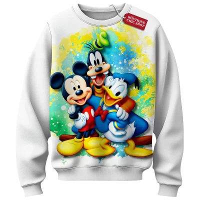 Mickey vs Friends Sweatshirt, Disney Legendary Trio Sweatshirt, Disney Sweatshirt