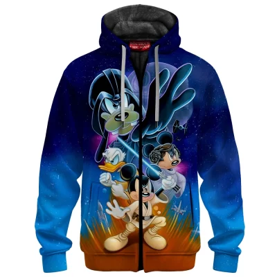 Mickey Zip Fleece Hoodie, Friends Space Battle Zip Fleece Hoodie, Disney Zip Fleece Hoodie