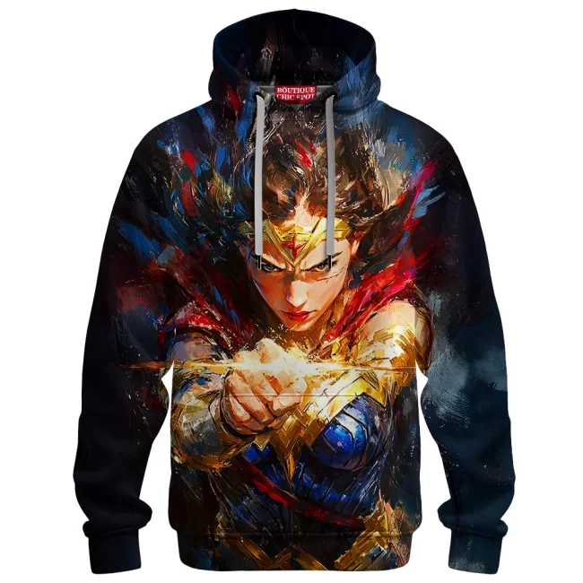 Wonder Woman Hoodie, Rise of the Amazon Hoodie, DC Comics Hoodie