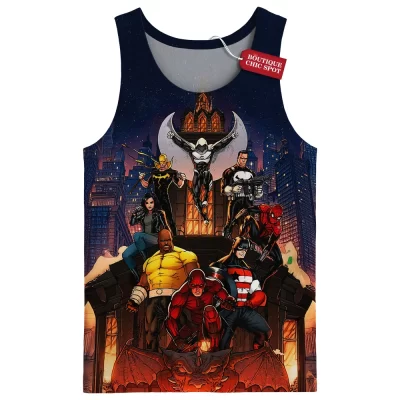 Marvel Defenders Tank Top, Rise of the Street Heroes Tank Top, Marvel Comics Tank Top