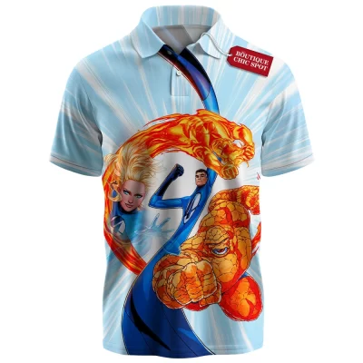 Fantastic Four Polo Shirt, Guardians of the Future Polo Shirt, Marvel Comics Polo Shirt
