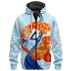 Fantastic Four Zip Fleece Hoodie, Guardians of the Future Zip Fleece Hoodie, Marvel Comics Zip Fleece Hoodie
