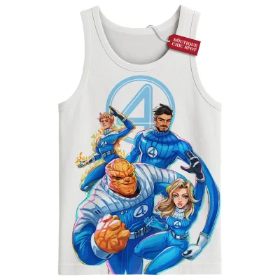 Fantastic Four Tank Top, The Cosmic Adventure Tank Top, Marvel Comics Tank Top