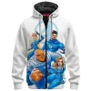 Fantastic Four Zip Fleece Hoodie, The Cosmic Adventure Zip Fleece Hoodie, Marvel Comics Zip Fleece Hoodie