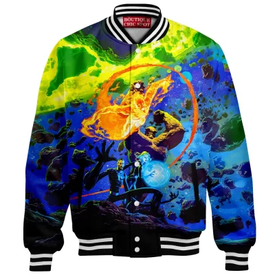 Fantastic Four Baseball Jacket, Heroes of the Cosmos Baseball Jacket, Marvel Comics Baseball Jacket