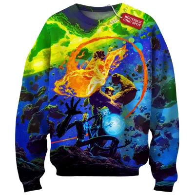 Fantastic Four Sweatshirt, Heroes of the Cosmos Sweatshirt, Marvel Comics Sweatshirt