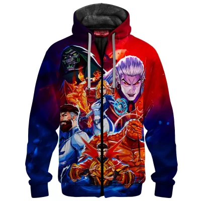Marvel Legends Zip Fleece Hoodie, The Marvel Alliance Zip Fleece Hoodie, Marvel Comics Zip Fleece Hoodie