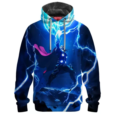 Thor Fleece Hoodie, God of Thunder Fleece Hoodie, Marvel Comics Fleece Hoodie