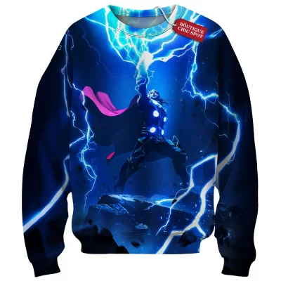 Thor Sweatshirt, God of Thunder Sweatshirt, Marvel Comics Sweatshirt