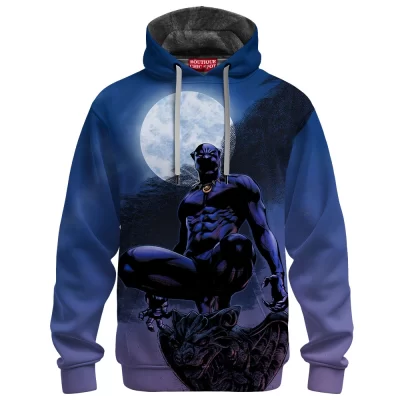 Black Panther Fleece Hoodie, Guardian of Vibranium Fleece Hoodie, Marvel Comics Fleece Hoodie