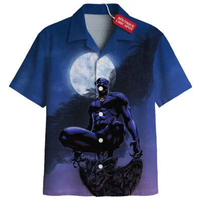 Black Panther Hawaiian Shirt, Guardian of Vibranium Hawaiian Shirt, Marvel Comics Hawaiian Shirt