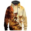 Pokemon Lucario Fleece Hoodie, Pokemon Aura Vanguard Fleece Hoodie, Anime Fleece Hoodie